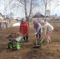 "Рябинка" на субботнике! "Рябинка" на субботнике!.
